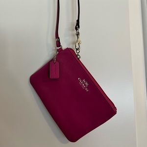 Pink Coach wristlet